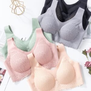 Ice silk fashionable bra comfortable bra full coverage bra stylish bra